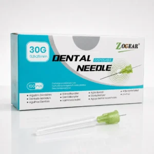 AGUJA DENTAL ZOGEAR 0.3 X 25MM 30G CORTA X 100 PCS