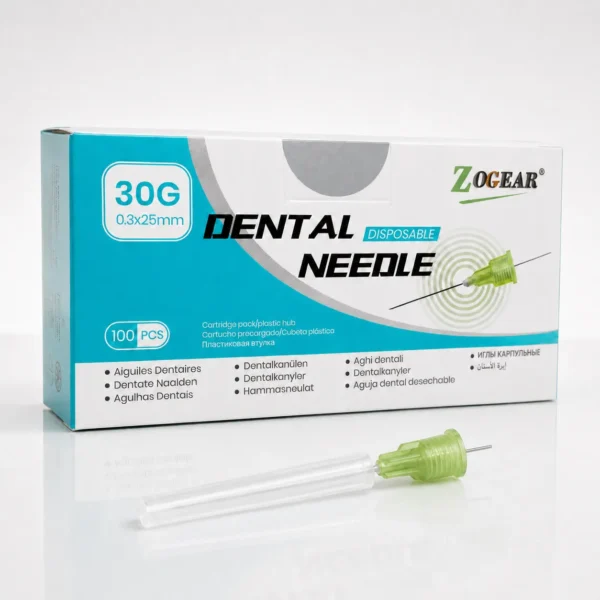 AGUJA DENTAL ZOGEAR 0.3 X 25MM 30G CORTA X 100 PCS AGUJA DENTAL ZOGEAR 0.3 X 25MM 30G CORTA X 100 PCS