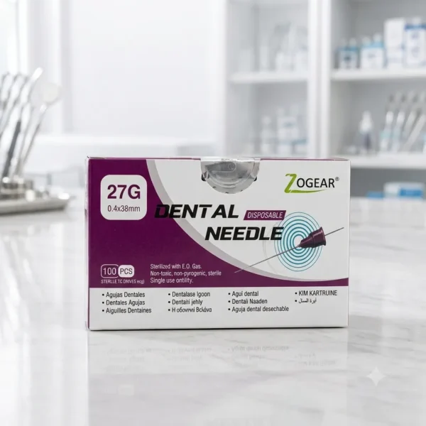 AGUJA DENTAL ZOGEAR 0.4 X 35MM 27G LARGA X 100 PCS