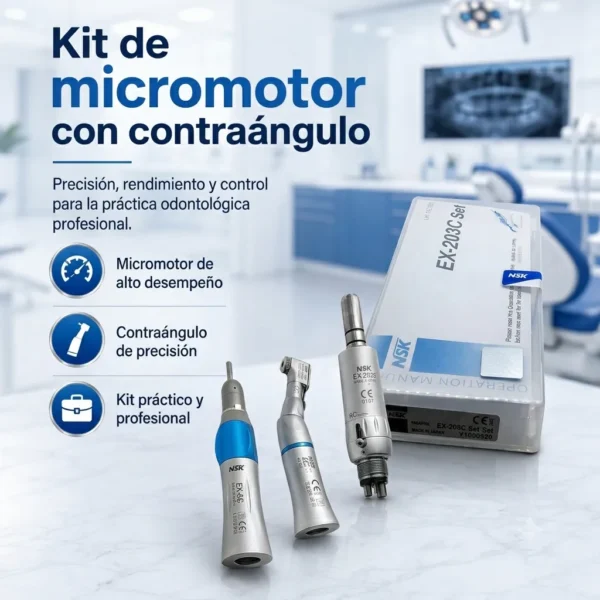 KIT DE MICROMOTOR CON CONTRAÁNGULO