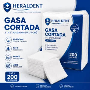 gasas GASA CORTADA 2'X2' PAQ X 200 UNID