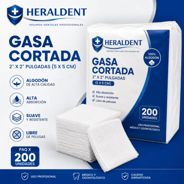 GASA CORTADA 2'X2' PAQ X 200 UNID